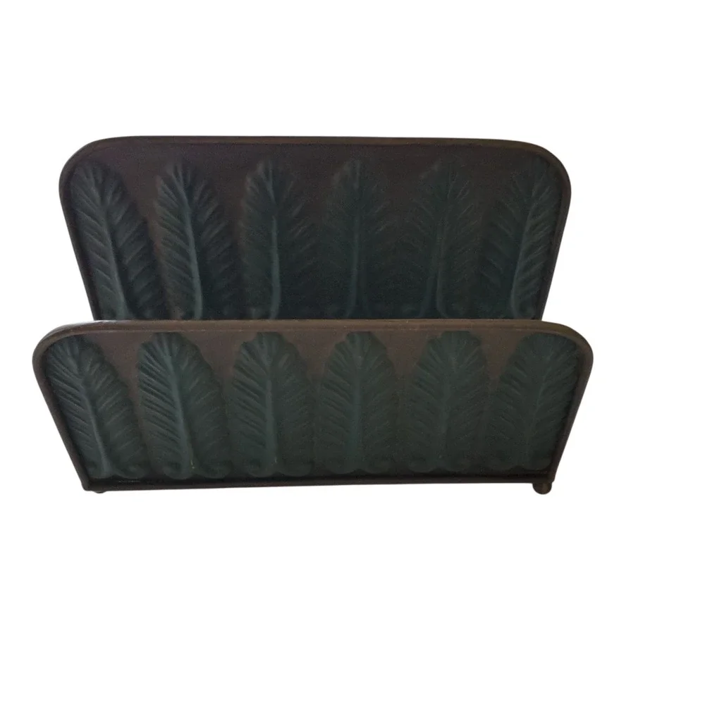 Pier 1 Imports Metal Feather Boho Folder Stationary Holder